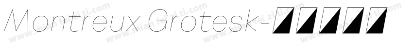 Montreux Grotesk字体转换